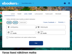 'ebookers.fi' screenshot
