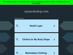 Anamodashop homepage screenshot