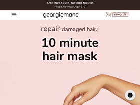 'georgiemane.com' screenshot