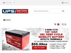 'upsbatterycenter.com' screenshot