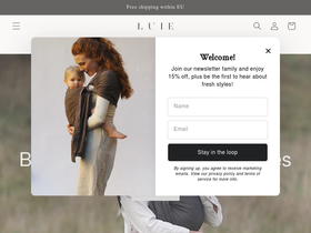Luie homepage screenshot