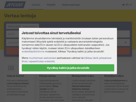 'jetcost.fi' screenshot