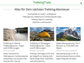 'trekkingtrails.de' screenshot