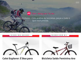 'bicicletaparatodos.com.br' screenshot