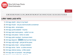 'lirik.web.id' screenshot