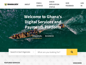 'ghana.gov.gh' screenshot