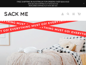 sackme.com.au homepage screenshot