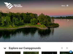 'stlawrenceparks.com' screenshot