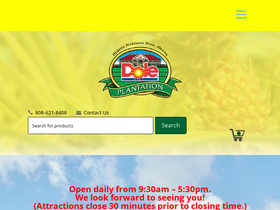 'doleplantation.com' screenshot