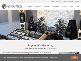 'sageaudio.com' screenshot