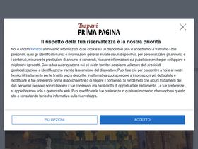 'primapaginatrapani.it' screenshot
