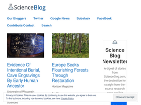 'scienceblog.com' screenshot