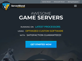 'serverblend.com' screenshot