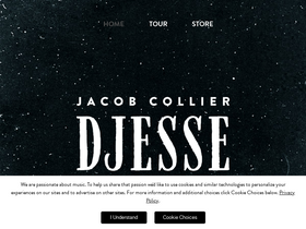'jacobcollier.com' screenshot