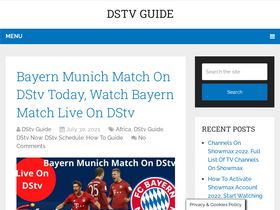 'dstvguide.com' screenshot