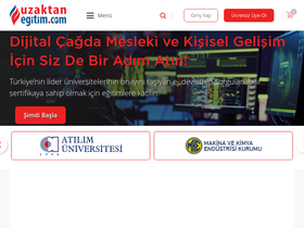'uzaktanegitim.com' screenshot