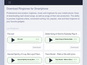 'zoneringtones.com' screenshot