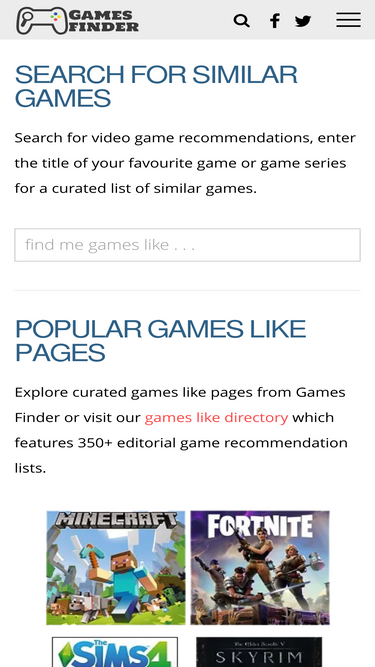 Games Finder Alternatives and Similar Sites & Apps