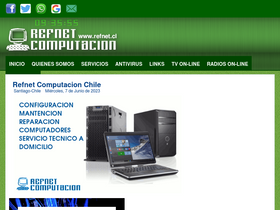 'refnet.cl' screenshot