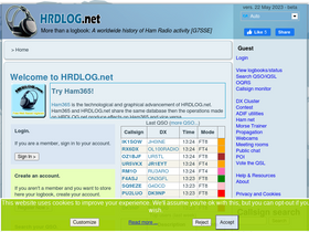 'hrdlog.net' screenshot