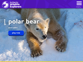 'sdzwildlifeexplorers.org' screenshot