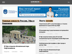 'gorobzor.ru' screenshot