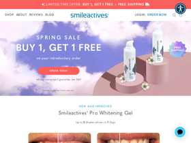 Smileactives website screenshot