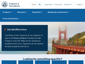'sftreasurer.org' screenshot