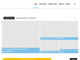 'lyricsmama.com' screenshot