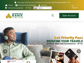'demerarabank.com' screenshot