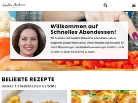 'schnellesabendessen.com' screenshot