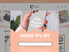 'caluyadesign.com' screenshot