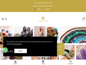 akshaygemscrystal.com homepage screenshot