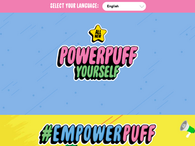 'powerpuffyourself.com' screenshot