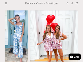 bootsandgenesboutique.com homepage screenshot