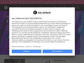 'e-wie-einfach.de' screenshot