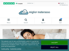 'migliormaterasso.it' screenshot