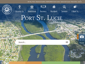 'cityofpsl.com' screenshot