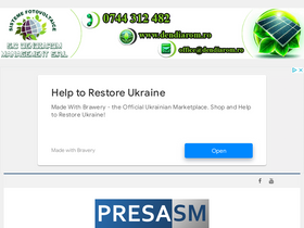 'presasm.ro' screenshot