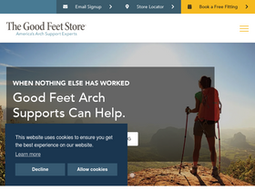 'goodfeet.com' screenshot