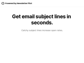 Subject Line Generator - Boost email open rates with AI-crafted, engaging subject lines instantly.