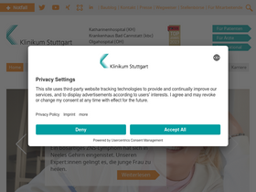 'klinikum-stuttgart.de' screenshot