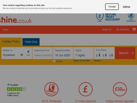 'sunshine.co.uk' screenshot