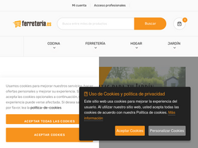 'ferreteria.es' screenshot
