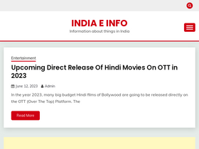 'indiaeinfo.com' screenshot