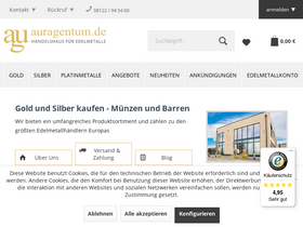 'auragentum.de' screenshot