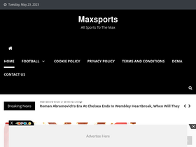 'maxsports.site' screenshot