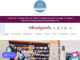 kunigunda.se homepage screenshot