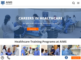 'aimseducation.edu' screenshot