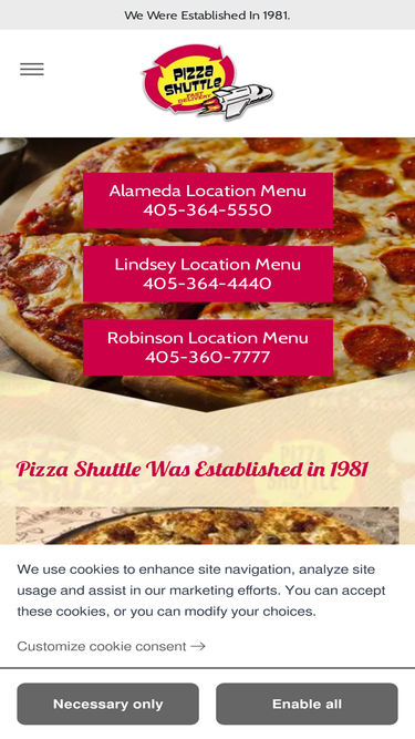 pizzashuttlenorman.com